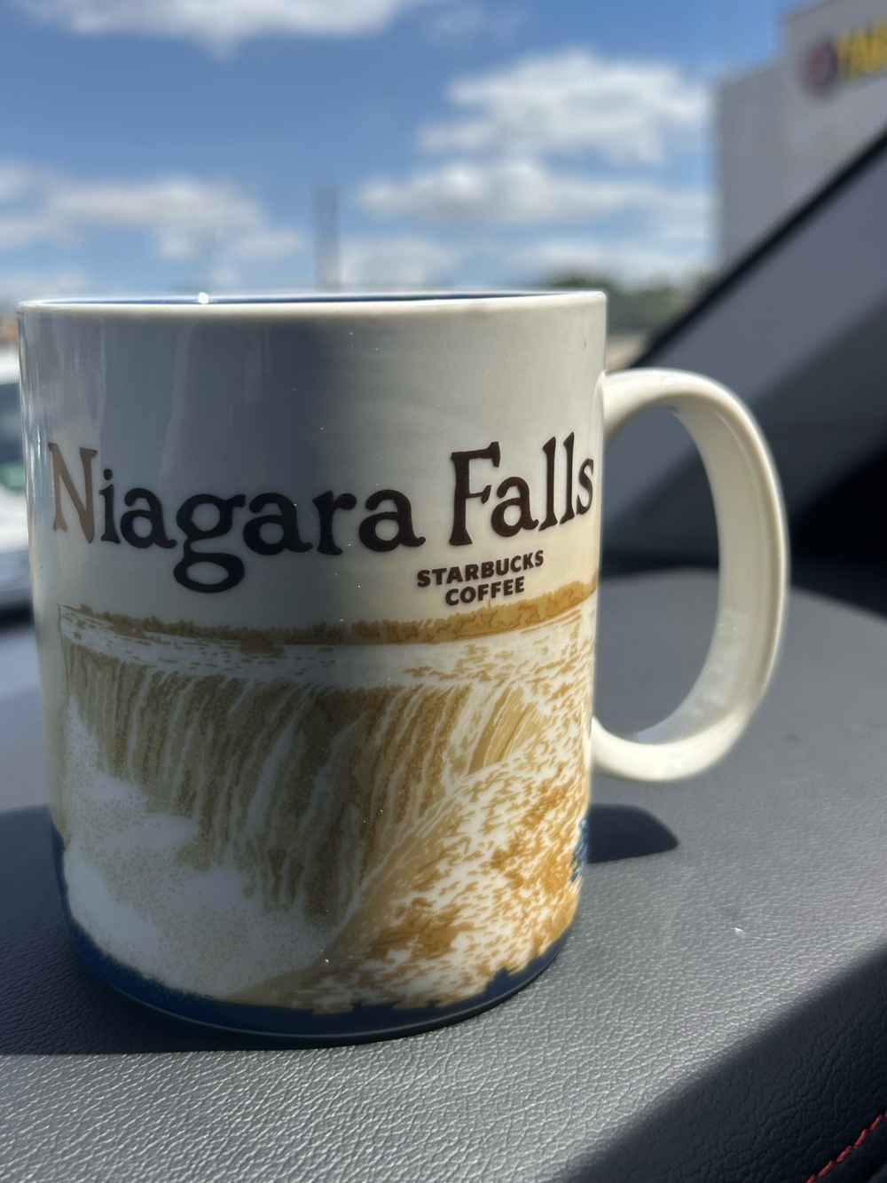 Starbucks Niagara Falls Ceramic Mug - White and Brown